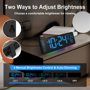 <span class=keywords><strong>Horloge</strong></span> <span class=keywords><strong>murale</strong></span> numérique à grand écran <span class=keywords><strong>avec</strong></span> température intérieure, style nordique simple, <span class=keywords><strong>horloge</strong></span> <span class=keywords><strong>murale</strong></span> de salon, <span class=keywords><strong>horloge</strong></span> de bureau <span class=keywords><strong>LED</strong></span> <span class=keywords><strong>avec</strong></span> télécommande - Product Image 3