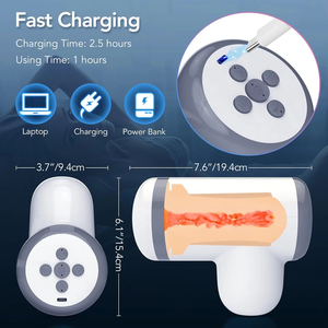 Masturbador Masculino Automático, Bomba para Pene de Manos Libres, 9 Velocidades de Empuje, Vagina de Bolsillo con Textura de Silicona Realista en 3D, Estimulador Masculino - Product Image 5