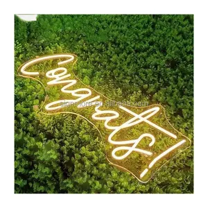 Customized product neon sign led logo acrylic letter waterproof glowing elements for club party