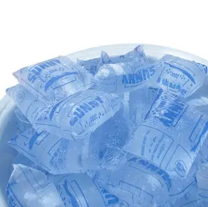 Rol Film Plastik untuk Sachet Air, Pembungkus Plastik LDPE Kantong Air Dicetak Gulungan Kemasan, Kemasan Air Minum