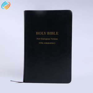 MOQ 500 cubierta de cuero impreso venta al por mayor de <span class=keywords><strong>la</strong></span> Biblia de <span class=keywords><strong>la</strong></span> empresa - Product Image 4