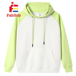 Manga Raglan Popular Hoodie Sublimação <span class=keywords><strong>Plus</strong></span> Size Hoodie grosso em branco Tecido Casual Homens Mulheres Raglan Hoodie Sublimação - Product Image 6