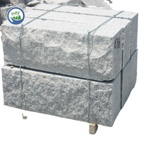 Bloc de mur de soutènement en granit extérieur de conception moderne 40x40 G603, nouveau style de pierre extérieure avec finition de surface fendue