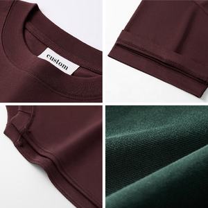 Coton Goutte D'épaule Hommes Haute Qualité Dtg Impression Surdimensionné 260 280Gsm Fabricants Personnalisé Graphhic Tshirt En Vrac T-shirts Vierge - Product Image 4