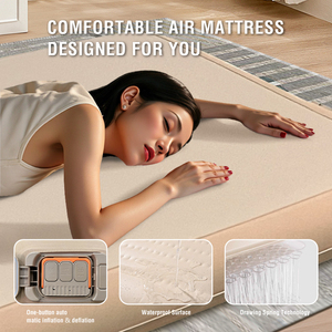 Giường hơi tự bơm hơi công nghệ sợi, kích thước lớn, di động và thoải mái, sản xuất theo đơn đặt hàng (OEM/ODM) - Product Image 2