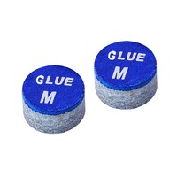 Embouts de queue de billard modernes en cuir bleu 11 mm, remplacement pour queue de billard