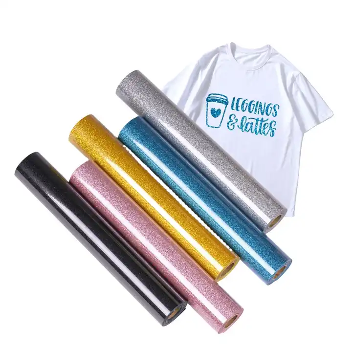 guangyintong glitter Red Heat Transfer Vinyl Roll for T-Shirts HTV
