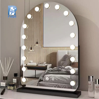 Saklar Sensor sentuh rias wajah cermin minimalis, lampu bercahaya untuk apartemen Hotel Salon, penggunaan ruang tamu