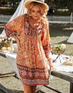 Re Mcgreen Star donna per le vacanze per il tempo libero vestito estivo Casual a maniche corte <span class=keywords><strong>abbigliamento</strong></span> donna - Product Image 5