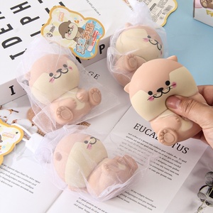 Sáng tạo sống động Rái cá Pinch âm nhạc giải nén đồ chơi với chậm phục hồi cho 14 năm & Up unisex Vent Net Đỏ - Product Image 4