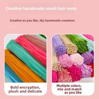 Nouveaux fournitures de bricolage pour Pâques : fil pelucheux 8 mm, fleurs artificielles, épingles à plumes roses claires pour la décoration de mariage
