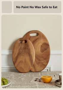 Tabla de Cortar de Madera de Nogal con Mango, Tabla de Cortar de Cocina para Delicatesen, Tabla para Servir Queso, Nuevo y en Oferta - Product Image 2