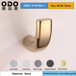Set di Accessori per Bagno di Lusso in <span class=keywords><strong>Ottone</strong></span> PVD Oro Brunito, Portasciugamani, Portarotolo, Serie Y16, Set di Ferramenta per Bagno per Hotel - Product Image 4