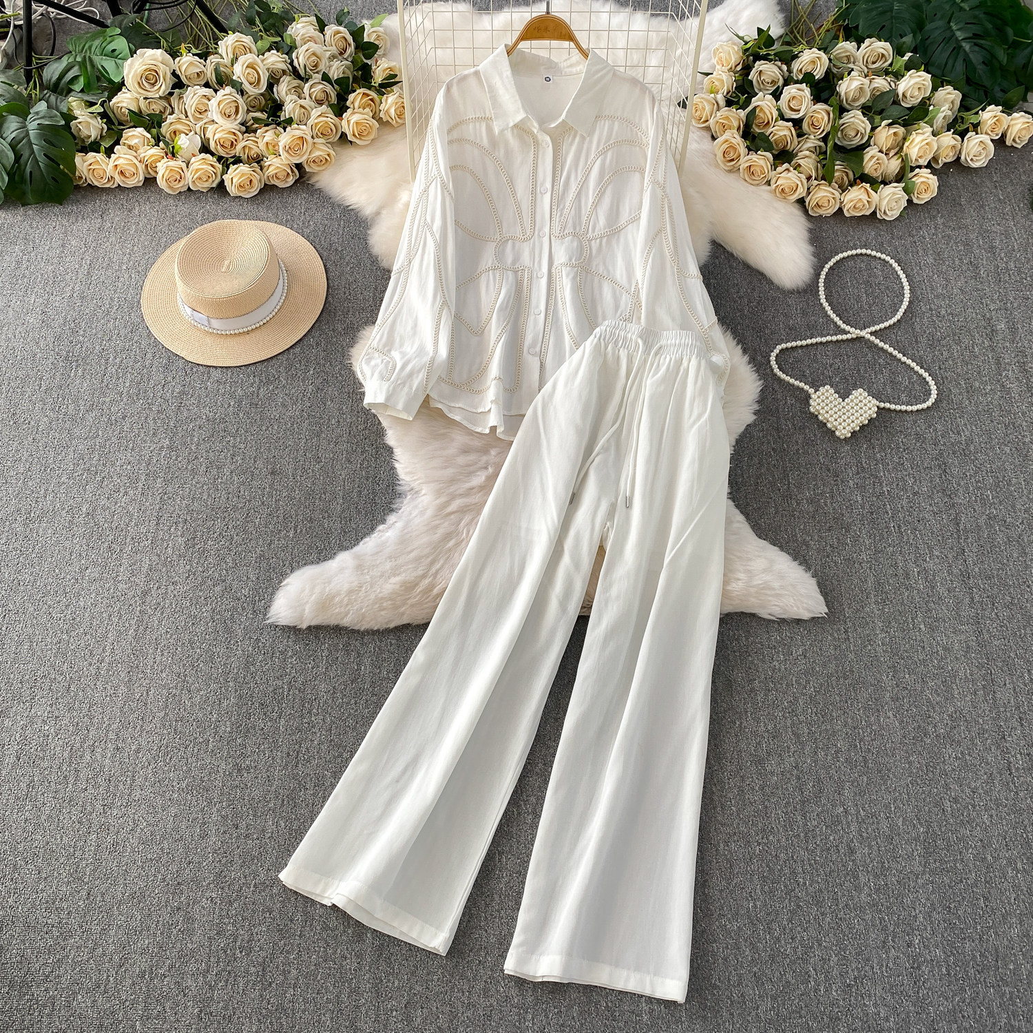 Ensemble deux pièces blanc