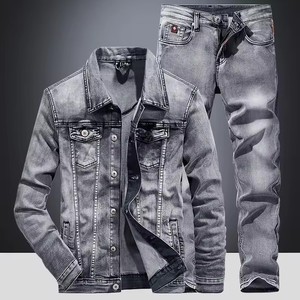 2026 Frühling Herbst Denim Herren Neuer Anzug Hosen 2-Teiliges Jeans-Set Herrenbekleidung Pantalones Anzüge - Product Image 6