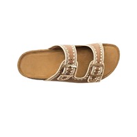 Sandales carrées à clipser pour femmes, tendance mode 2025, créatives, d'été, à lacets, double boucle, style ethnique, plateforme à semelle épaisse