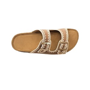 2025 Creative Ladies Summer Lace-up Double Buckle Strap Slip-On <b>Clip</b> Square Sandals Fashion Trend Ethnic Thick-Soled Platform - Product Image 1