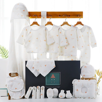 Boîte cadeau de vêtements pour bébé, vêtements intérieurs en coton, cadeau pour nouveau-né, ensemble quatre saisons, 22 pièces/ensemble