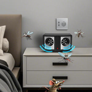 Double haut-parleur alimenté pour l'intérieur, <span class=keywords><strong>anti</strong></span>-<span class=keywords><strong>moustique</strong></span>, souris, contrôle des rats, plug-in électronique, <span class=keywords><strong>anti</strong></span>-parasite, insectifuge ultrasonique - Product Image 4
