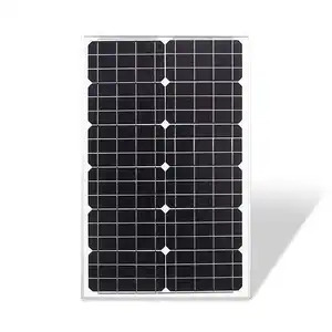 A grade high efficiency glass monocrystalline 20ah 30w 18v panel solar 30 whats