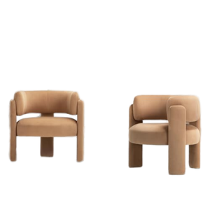 Hiện đại kaki nhung Thùng giọng ghế cho nhà & phòng ngủ ấm cúng bọc cánh tay bên ghế sofa với mạnh mẽ 3-chân thiết kế - Product Image 1