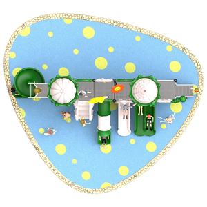 Equipo de juegos comercial para niños, toboganes de plástico para exteriores, parque de atracciones - Product Image 3