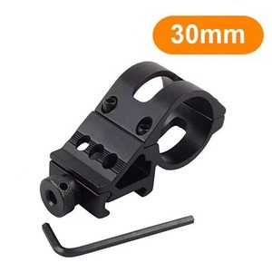 Offset Flashlight Tube Mount <b>Bracket</b> 25.4mm 30mm Dual Size Aluminum Alloy 20-22mm Base Outdoor Optics Holder - Product Image 5