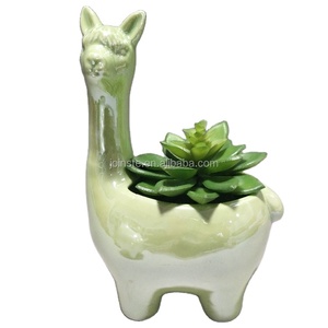 <span class=keywords><strong>Maceta</strong></span> de Cerámica con Forma de Llama, <span class=keywords><strong>Maceta</strong></span> para Suculentas con Forma de Alpaca, Macetas con Forma de Llama - Product Image 1