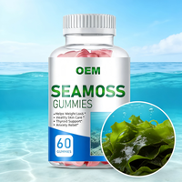 Gummies de mousse de mer personnalisées OEM, marque privée, supplément à base de mousse de mer irlandaise pour la thyroïde, la peau et le bien-être
