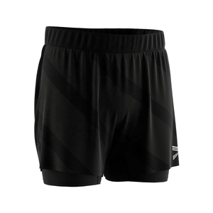 Alta calidad culturismo ciclismo gimnasio hombres Fitness con forro doble <span class=keywords><strong>Ayer</strong></span> <span class=keywords><strong>2</strong></span> en 1 correr gimnasio pantalones cortos hombres Jogger Shorts - Product Image 1
