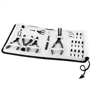 Kit d'outils pour extensions capillaires en acier inoxydable de qualité chirurgicale, 10 pièces, avec pinces à micro-perles, pinces à presser les trames, coupe-perles et outil de tirage - Product Image 6