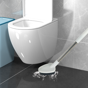 מברשת אסלה איכותית עם זיפי PET לניקוי יעיל של חדרי אמבטיה, מברשת ניקוי אסלה עם ידית פלדה, סט מברשות אסלה עמידות - Product Image 5