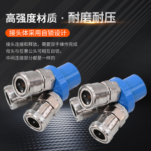 ข้อต่อเร็วแบบกลม SMV SmY สำหรับท่อลมอัดลมแบบสองทางและสามทาง - Product Image 3