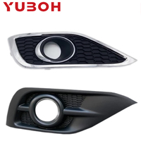 Ensemble de calandre de phare antibrouillard YUBOH 71108-T0T-H00 et 71103-T0T-H00 pour Honda CR-V RE 2012-2014 Garniture de pare-chocs avant