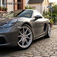 Jantes forgées sur mesure en argent usiné à 10 branches, 17-24 pouces, 5x112 5x114.3 5x120, en alliage pour Audi Mercedes-Benz BMW