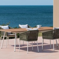Chaise de table à manger de loisirs en plein air pour meubles de maison, restaurants de plage et jardins