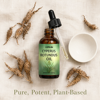 Aceite Orgánico Puro de Cyperus Rotundus de Marca Blanca para Piel, Cuerpo y Cabello: Suero Reparador, Hidratante y Suavizante Post-Afeitado