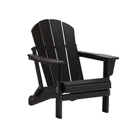 Chaise Adirondack en polyéthylène haute densité, chaise Adirondack en résine, banc en bois pour l'extérieur