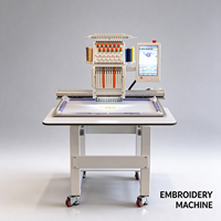 Machine à broder robuste à tête unique pour usage industriel