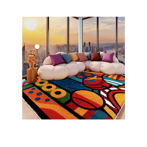 Grand tapis <span class=keywords><strong>de</strong></span> salon - Tapis résistant aux taches et facile d'entretien, tapis antidérapant à couverture complète pour canapé et chambre à coucher - Product Image 5