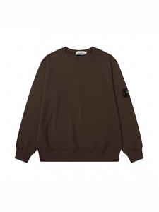 <span class=keywords><strong>Sweat</strong></span>-shirt d'hiver classique transfrontalier de haute qualité, à manches longues, couleur unie, avec capuche, col à badge, poches et coupe ample - Product Image 3