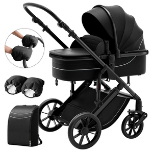 Fangzhuo Trade Pushchair Compact Lightweight Travel Baby Two Way <b>Trolley</b> Pram 2 in 1 Stroller <b>Foldable</b> - Product Image 1