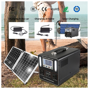 สถานีไฟฟ้าพกพาคุณภาพสูง 600W/1000W/2400W กันน้ำ ระบบกักเก็บพลังงานแสงอาทิตย์ สำหรับไฟ LED กลางแจ้ง - Product Image 2