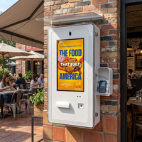 Kiosco de Pantalla Táctil para Pedidos y Pagos en Exteriores, con SDK, Montado en la Pared, con Lector de Códigos de Barras Opcional