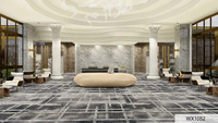 Meilleure vente de tapis de haute qualité mur à mur imprimé en 3D personnalisé de luxe pour hôtel et salle de bal
