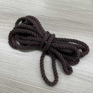 5mm Custom 100% Naturfarbe Baumwolle Braid Schnürsenkel Seil Schnürsenkel 1,2 m pro Streifen - Product Image 6