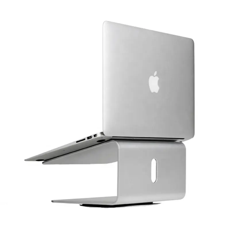 Laptop Stand 360 Rotating Base Aluminum Laptop Riser Foldable Ergonomic MacBook Stand for Desk