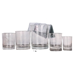 Bocaux à bougies en verre transparent de haute qualité avec couvercle en bambou, bocaux à bougies givrés vides avec logo personnalisé - Product Image 2