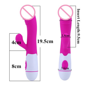 Forniture per il sesso vibratore stimolatore clitorideo G-spot femminile adulto massaggio alimentato a batteria Dildo strumenti del sesso per le donne - Product Image 3