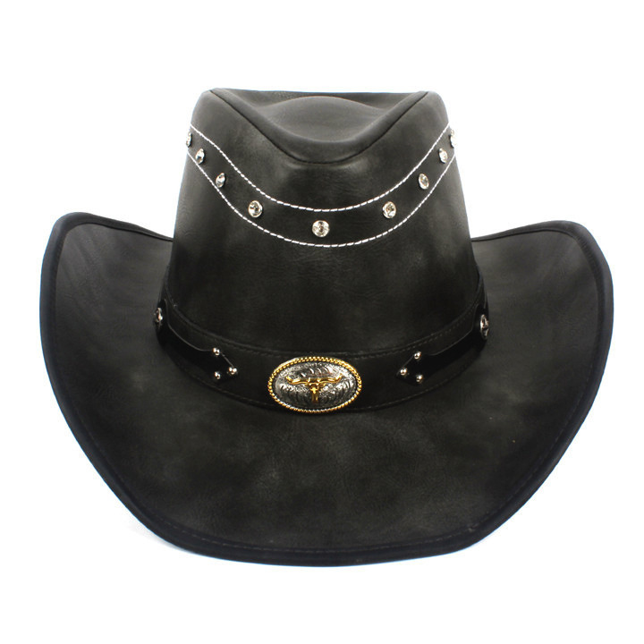 Shop Our Classic Outdoor Leather Felt Western Cowboy Hats display picture 2